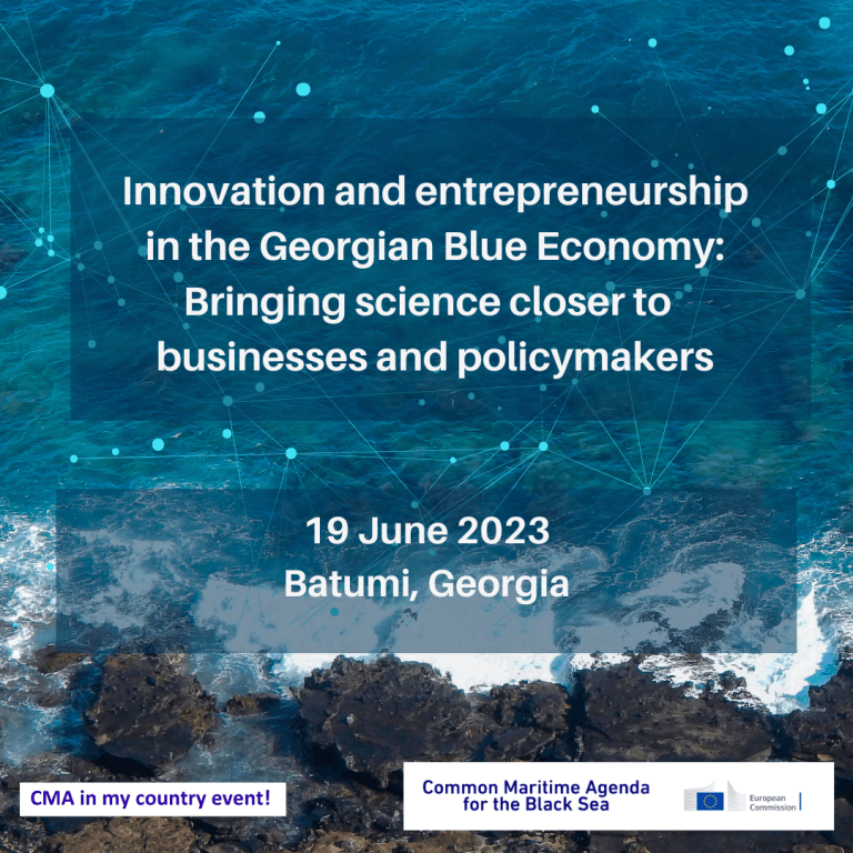 Innovation and Entrepreneurship in the Georgian Blue Economy: bringing science closer to businesses and policy makers