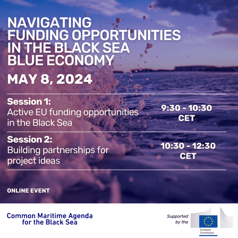Common Maritime Agenda for the Black Sea, Regional event “Navigating Funding Opportunities in the Black Sea Blue Economy
