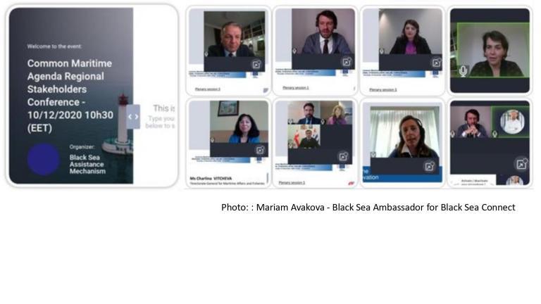 "POST EVENT" 10 DECEMBER 2020 - COMMON MARITIME AGENDA FOR THE BLACK SEA - REGIONAL STAKEHOLDERS CONFERENCE.